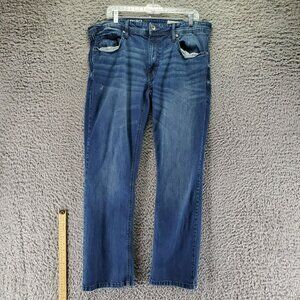 TK Axel Jeans Mens 36x32 Blue Straight Fit Cotton Spandex Denim